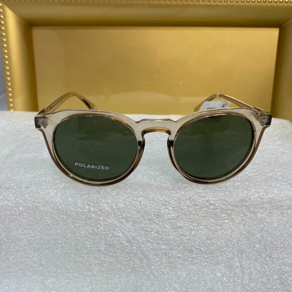 AIRE Nucleus Transparent Sand Sunglasses Khaki Polarized Lens Unisex NWT - Picture 2 of 10